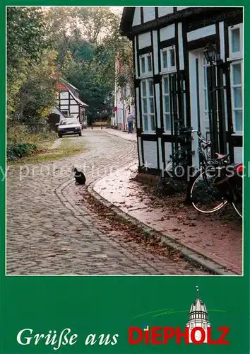 AK / Ansichtskarte Diepholz Lohnstrasse Fachwerk Diepholz