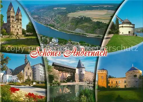 AK / Ansichtskarte Andernach Schloss Burg Kirche  Andernach