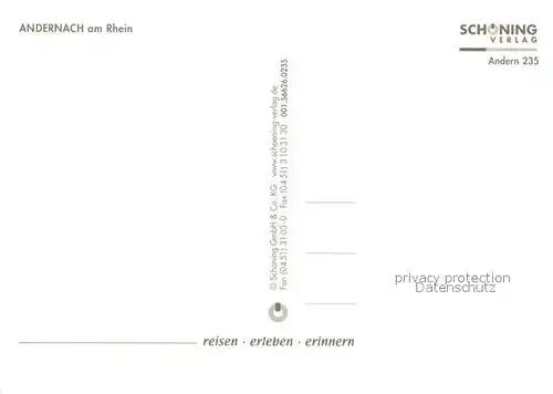 AK / Ansichtskarte Andernach Schloss Burg Kirche  Andernach