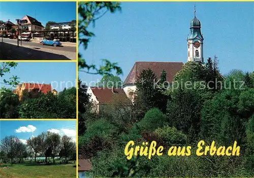 AK / Ansichtskarte Erbach_Bergstrasse Kirche Stadtansichten Erbach_Bergstrasse