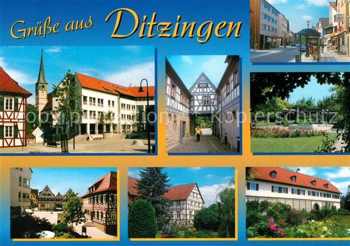 AK / Ansichtskarte Ditzingen Kirche Stadtansichten Ditzingen Nr
