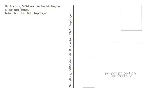 AK / Ansichtskarte Bopfingen_Ipf Henlesturm Muehlenrad Trochtelfingen  Bopfingen Ipf