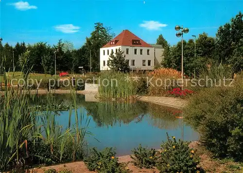 AK / Ansichtskarte Althuette_Wuerttemberg Anlagensee Rathaus Althuette Wuerttemberg