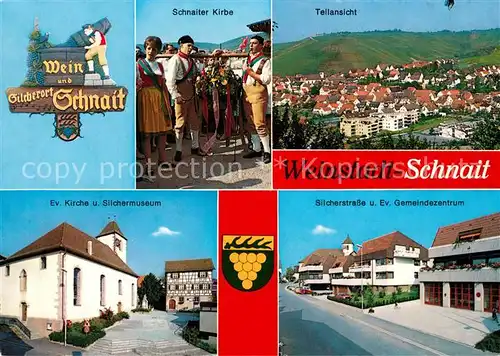 AK / Ansichtskarte Schnait_Weinstadt_Remstal Schnaiter Kirbe Kirche Silchermuseum Gemeindezentrum Schnait_Weinstadt_Remstal