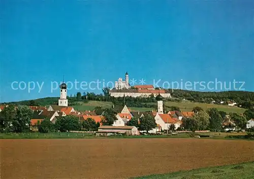 AK / Ansichtskarte Neresheim Kloster Kirchen Panorama Neresheim