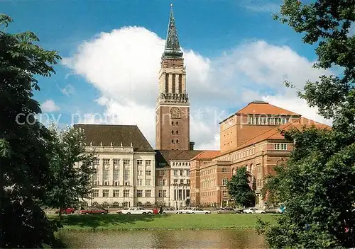 AK / Ansichtskarte Kiel Rathaus Oper Kiel