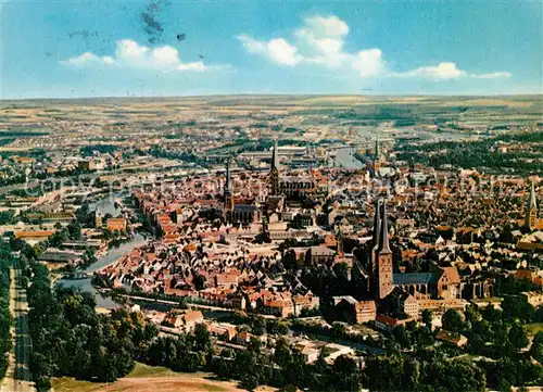 AK / Ansichtskarte Luebeck Fliegeraufnahme Luebeck