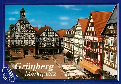 AK / Ansichtskarte Gruenberg_Hessen Marktplatz Gruenberg Hessen
