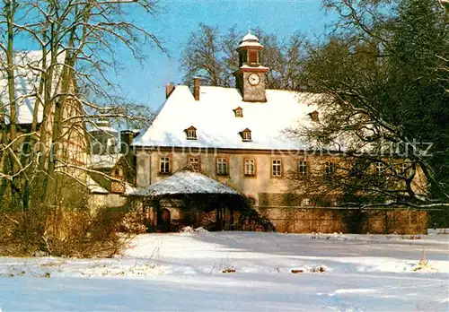 AK / Ansichtskarte Lich_Hessen Fuerstliches Marstall Winterlandschaft Lich Hessen