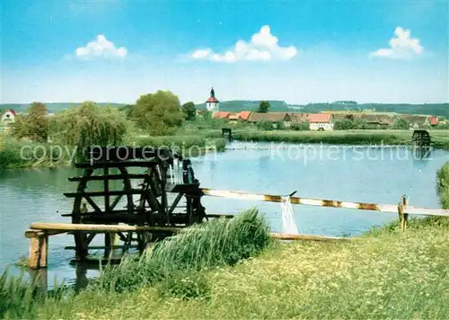 AK / Ansichtskarte Moehrendorf Wasserraeder Regnitz  Moehrendorf