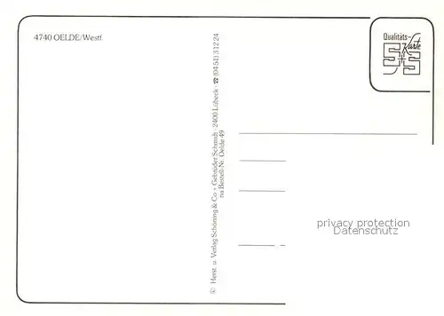 AK / Ansichtskarte Oelde Stadtplatz Park Ortsmotive Kirche Oelde