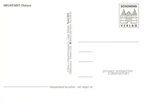 AK / Ansichtskarte Neustadt_Holstein Rathaus Stadttor Fliegeraufnahme Kirche Hafen Neustadt_Holstein