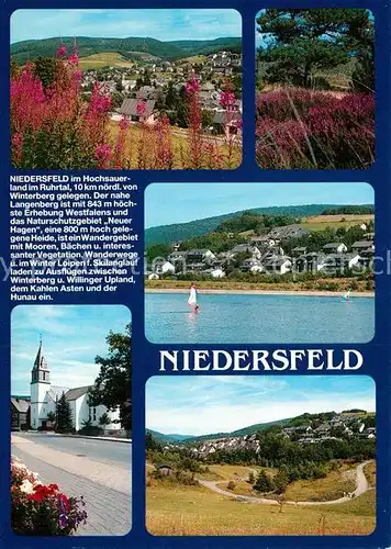 AK / Ansichtskarte Niedersfeld Panorama Kirche Teilansichten Niedersfeld