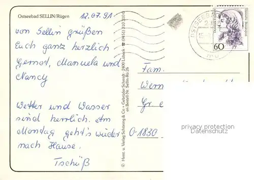 AK / Ansichtskarte Sellin_Ruegen Strandpartie Hotel Surfer Strandpartie Sellin Ruegen