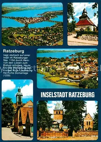 AK / Ansichtskarte Ratzeburg Fliegeraufnahmen Domanlage Ratzeburg