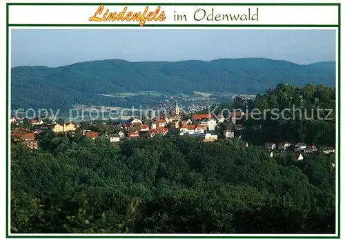 AK / Ansichtskarte Lindenfels_Odenwald Panorama Lindenfels Odenwald