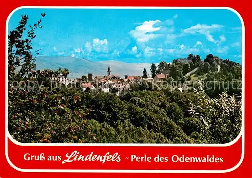 AK / Ansichtskarte Lindenfels_Odenwald Panorama Lindenfels Odenwald