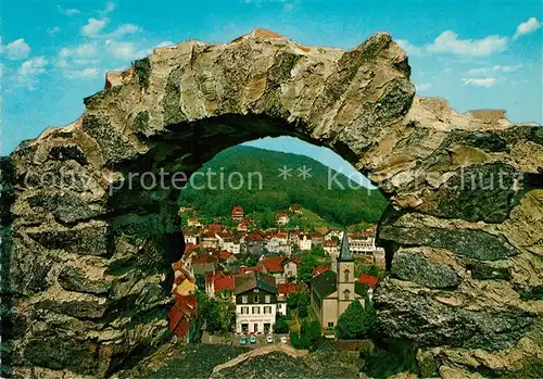 AK / Ansichtskarte Lindenfels_Odenwald Blick durchs Steintor Lindenfels Odenwald