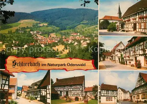 AK / Ansichtskarte Schlierbach_Lindenfels_Odenwald Panorama Fachwerkhaeuser Ortspartien Schlierbach_Lindenfels