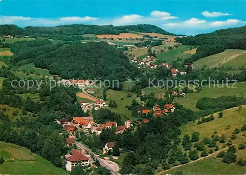 AK / Ansichtskarte Winkel_Odenwald Fliegeraufnahme Restaurant Zum Wiesengrund  Winkel Odenwald