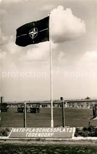 AK / Ansichtskarte Todendorf_Ploen NATO FLA Schiessplatz Flagge Todendorf Ploen