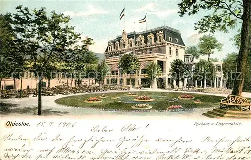 AK / Ansichtskarte Oldesloe_Bad Kurhaus Konzertplatz Oldesloe_Bad