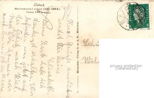 AK / Ansichtskarte Luebeck Marienkirche Luebeck