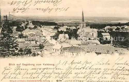 AK / Ansichtskarte Bad_Segeberg Panorama Blick vom Kalkberg Bad_Segeberg