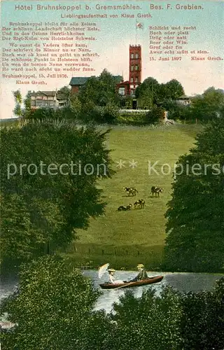 AK / Ansichtskarte Gremsmuehlen Hotel Bruhnskoppel Gremsmuehlen