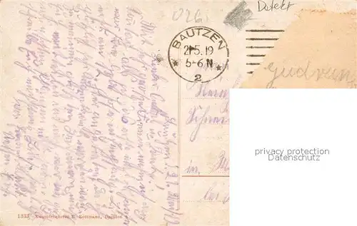 AK / Ansichtskarte Bautzen Stadtpanorama mit Schloss Ortenburg Kronprinzenbruecke Bautzen