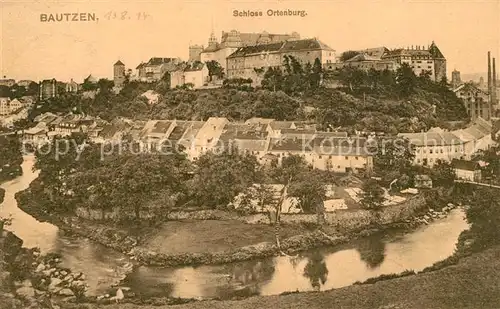 AK / Ansichtskarte Bautzen Altstadt Blick ueber die Spree zum Schloss Ortenburg Bautzen