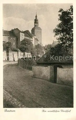 AK / Ansichtskarte Bautzen Am wendischen Kirchhof Serie Deutsche Heimatbilder Bautzen