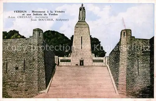 AK / Ansichtskarte Verdun_Meuse Monument a la Victoire et aux Soldats de Verdun Verdun Meuse