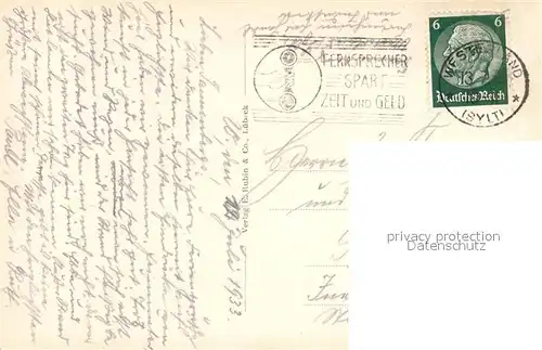 AK / Ansichtskarte Westerland_Sylt Strand Promenade Westerland_Sylt