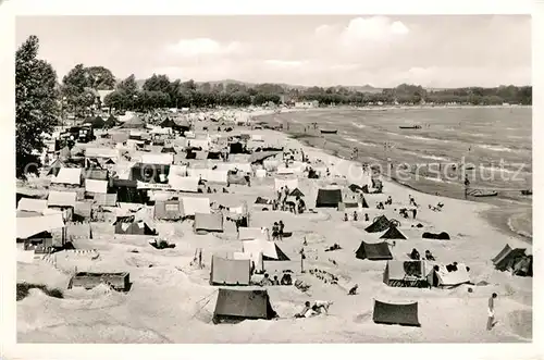 AK / Ansichtskarte Scharbeutz_Ostseebad Strandpartie Scharbeutz_Ostseebad