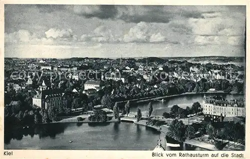 AK / Ansichtskarte Kiel Blick vom Rathausturm auf die Stadt Kiel