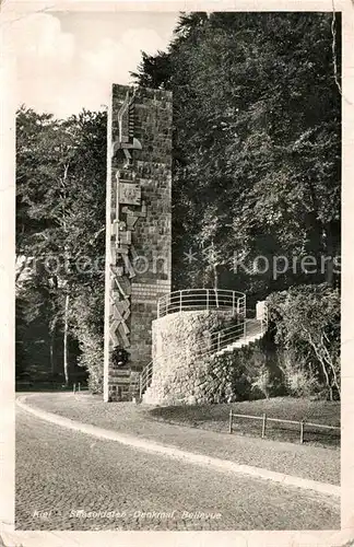 AK / Ansichtskarte Kiel Seesoldaten Denkmal Bellevue Kiel