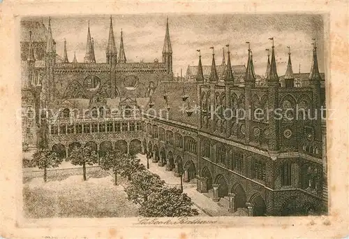 AK / Ansichtskarte Luebeck Rathaus Luebeck