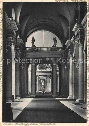 AK / Ansichtskarte Berlin Reichstagsgebaeude Wandelhalle Berlin