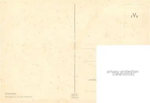 AK / Ansichtskarte Buedingen_Hessen Schlaghaus Seemenbach Buedingen Hessen