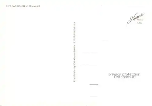 AK / Ansichtskarte Bad_Koenig_Odenwald  Bad_Koenig_Odenwald