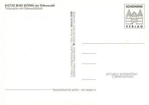 AK / Ansichtskarte Bad_Koenig_Odenwald Odenwaldklinikn Bad_Koenig_Odenwald