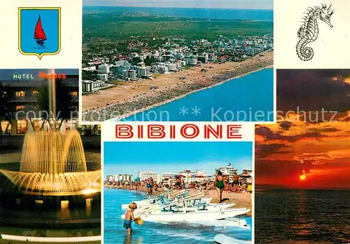 AK / Ansichtskarte Bibione Hotel Strand Abendstimmung Bibione