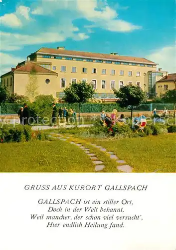 AK / Ansichtskarte Gallspach Institut Zelleis Kurpark Gallspach