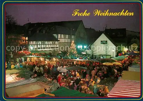 AK / Ansichtskarte Massenheim_Bad_Vilbel Weihnachtsmarkt Hermann Freisleben Platz Massenheim_Bad_Vilbel
