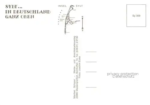 AK / Ansichtskarte Sylt Fliegeraufnahmen 1969 bis 2001 Sylt