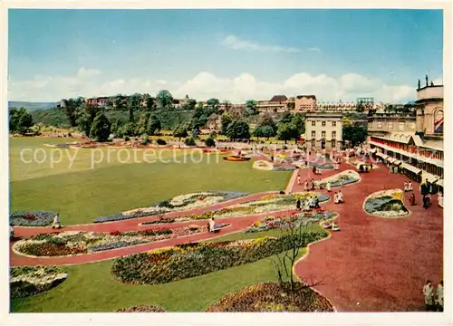 AK / Ansichtskarte Kassel Bundesgartenschau 1955 Blumenbeete vor der Orangerie Kassel