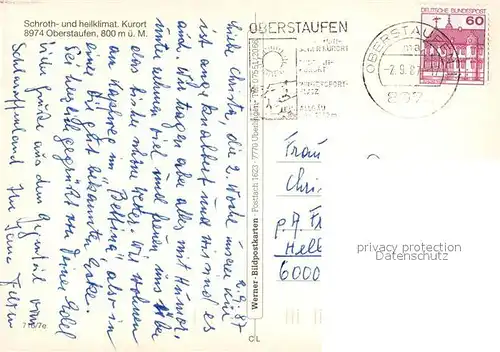 AK / Ansichtskarte Oberstaufen Stadtblick Oberstaufen