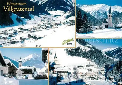 AK / Ansichtskarte Pustertal_Suedtirol Villgratental Panorama Kirche Inner und Ausservillgraten Pustertal_Suedtirol