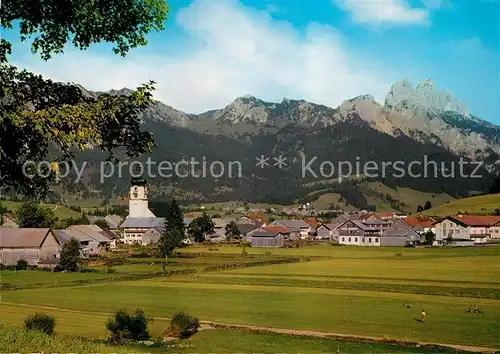 AK / Ansichtskarte Tannheim_Tirol mit Rote Flueh und Gimpel Tannheim Tirol